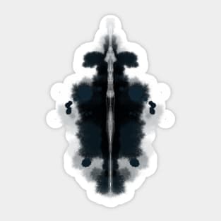 Inkblot figure Sticker